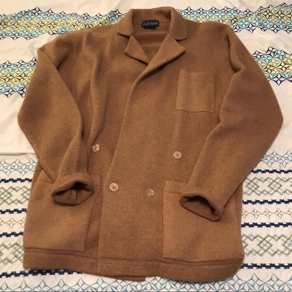 Vintage Nordstrom Camel hair cardigan