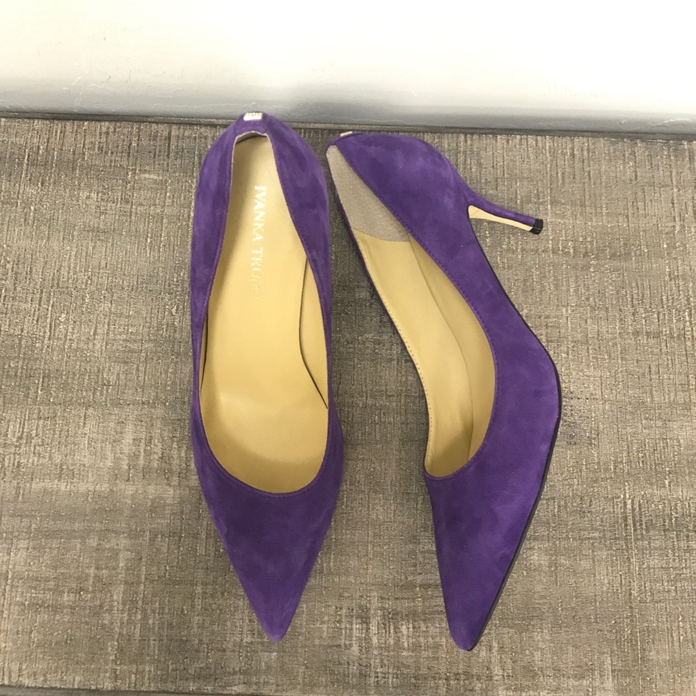 Ivanka Trump Suede Heels