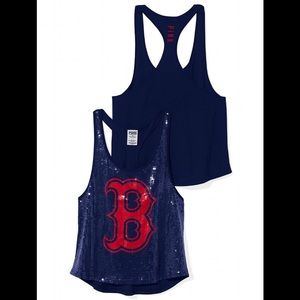 VICTORIA SECRET Boston Red Sox glitter tank