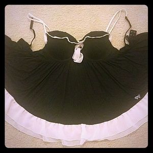 Victoria's Secret black and pink Lingerie 36C