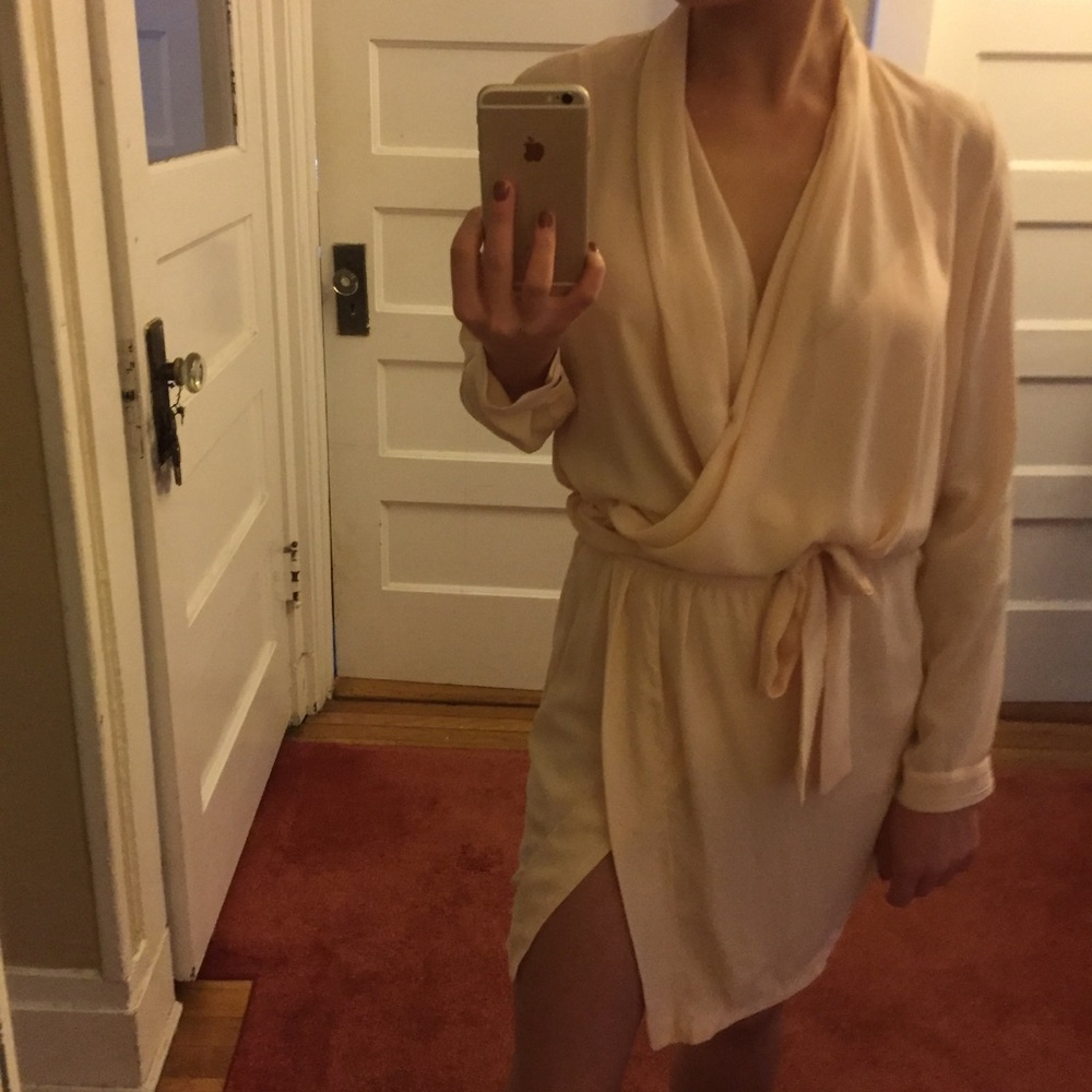 NWT Pale Pink Surplice Romper