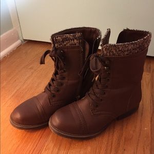 Brown Combat Boots