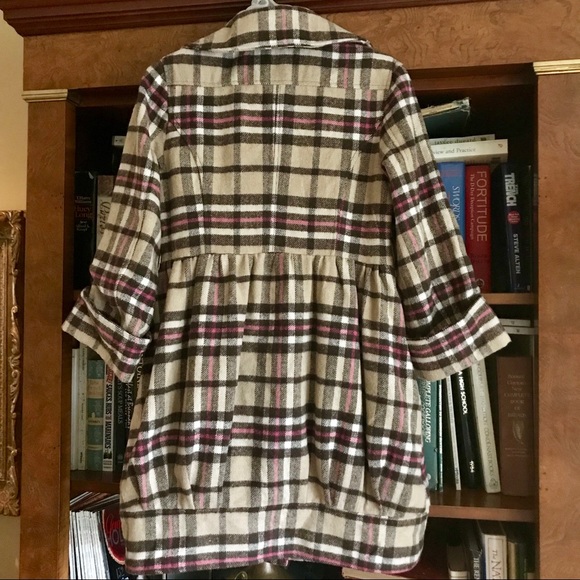 YOKI COLLECTION ? VINTAGE NWOT PLAID COAT. - Picture 3 of 8