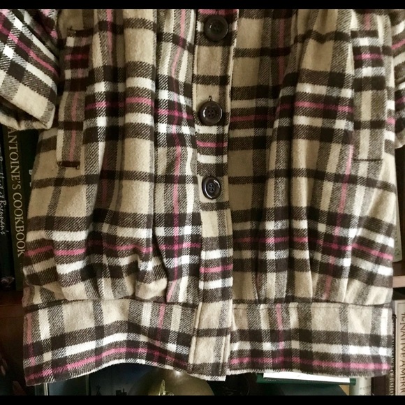 YOKI COLLECTION ? VINTAGE NWOT PLAID COAT. - Picture 7 of 8