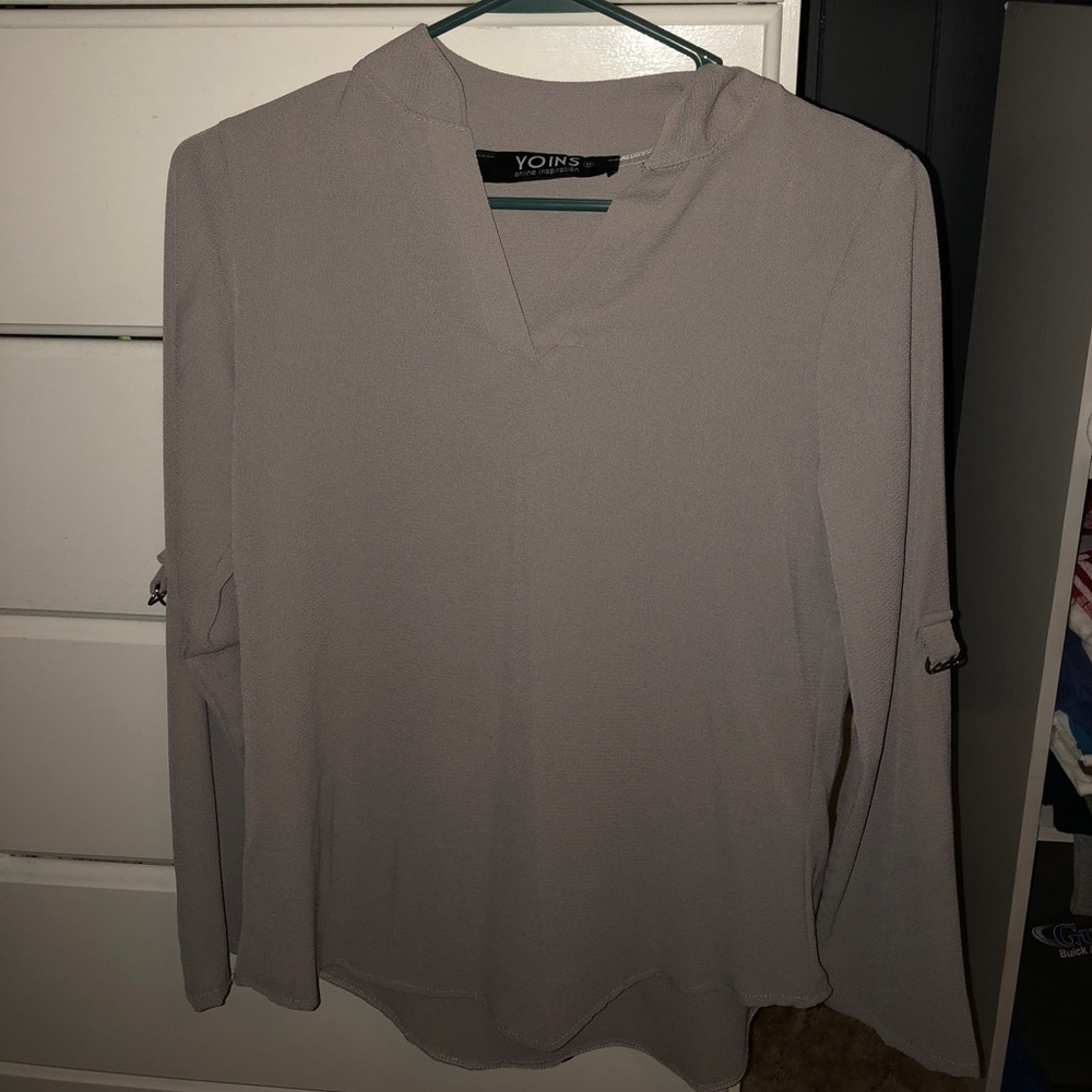 Medium gray blouse