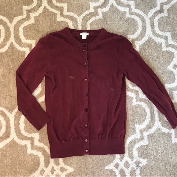 J. Crew Purple Cardigan - Picture 3 of 4