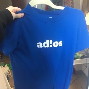 Royal blue adios shirt