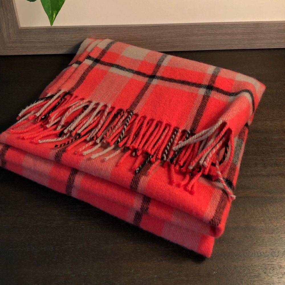 J.crew wool plaid scarf