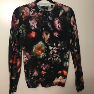 Ted Baker Sweater, Floral, Sz 1