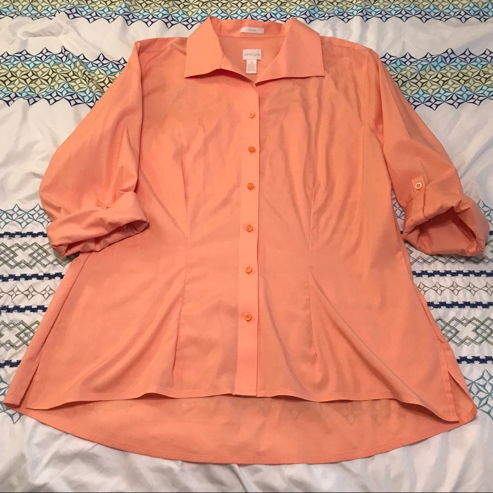 Chico’s petite peach shirt