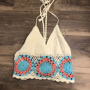 En Creme Crop Top