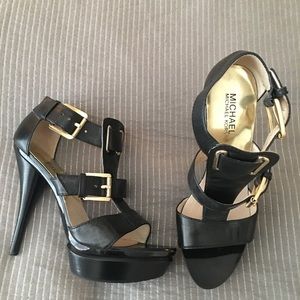 3 pairs of Size 8 black heels