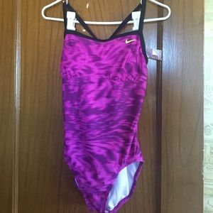 Nike purple sports swimsuit