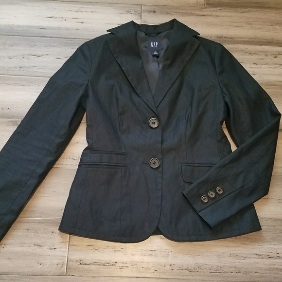 GAP Jackets & Blazers - GAP Blazer Black SZ 2 Mint Condition
