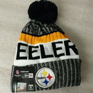 Steelers beanie knit winter team hat