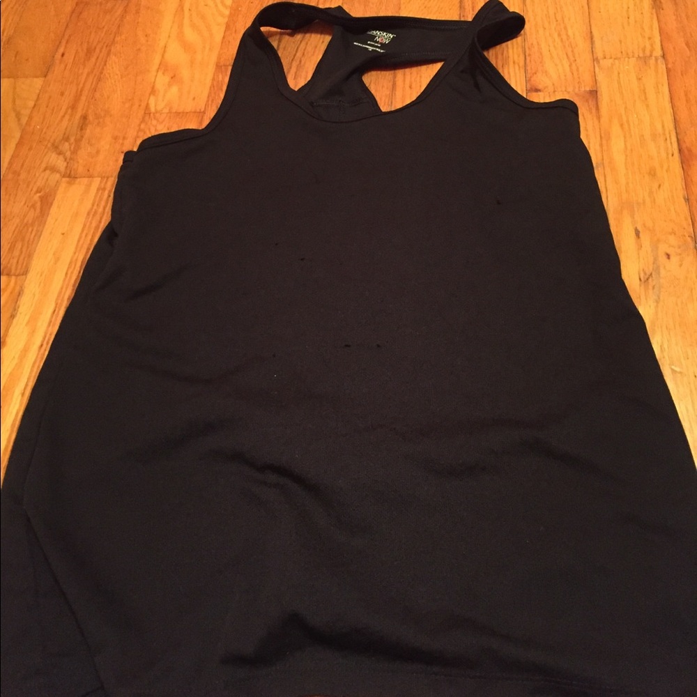 Black racerback tank. Very light and cute