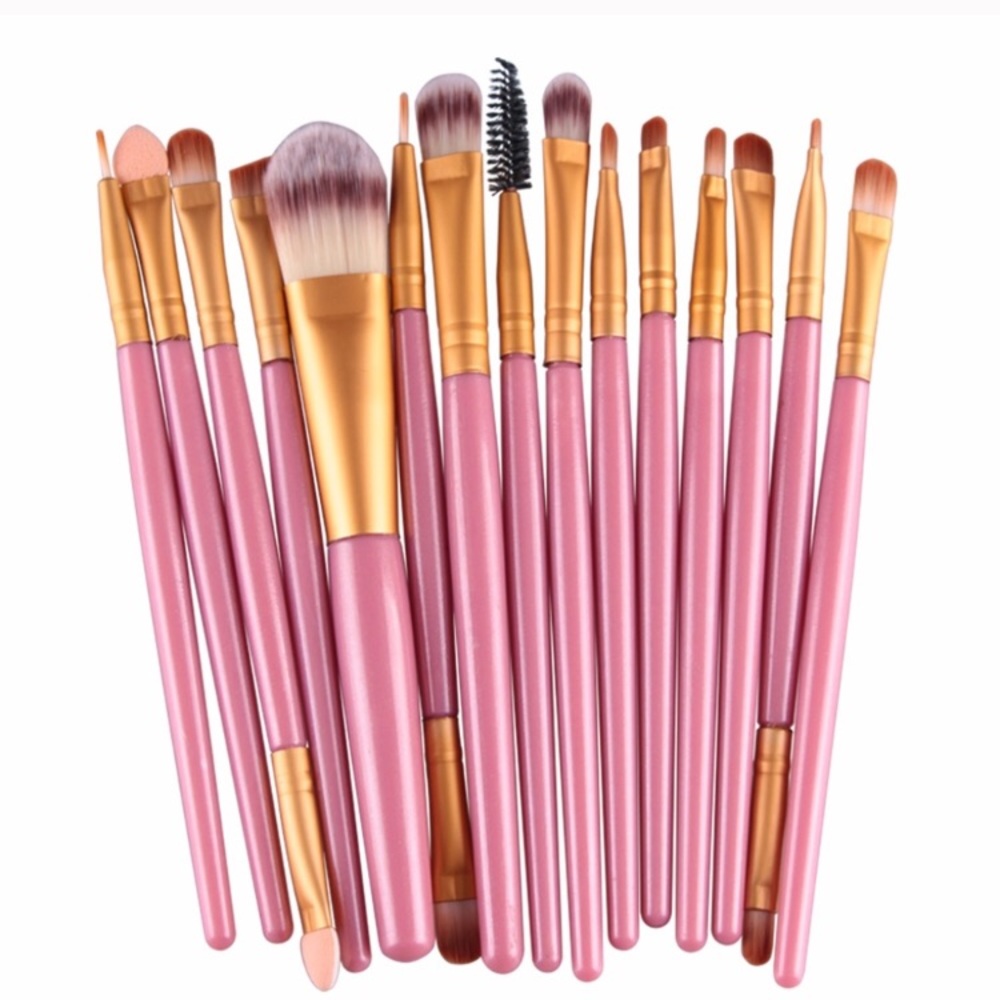 15 Piece Makeup Brush Set