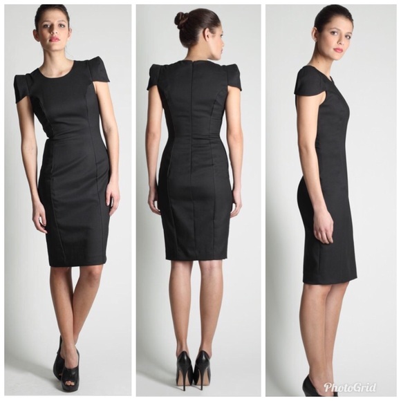 French Connection Dresses & Skirts - French Connection Sasha stretch cap sleeve power