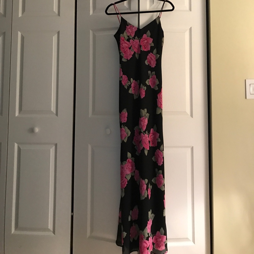 Floral evening dress