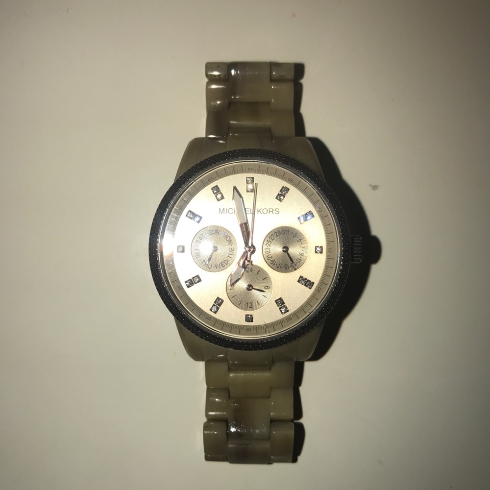 Michael Kors Blonde Tortoise Shell Watch