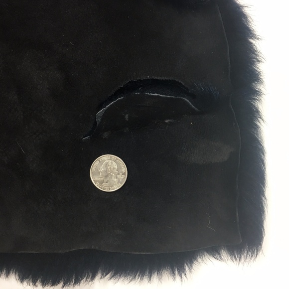 Donna Karan Toscana Fur Lamb Shearling Duster Coat - Picture 7 of 8