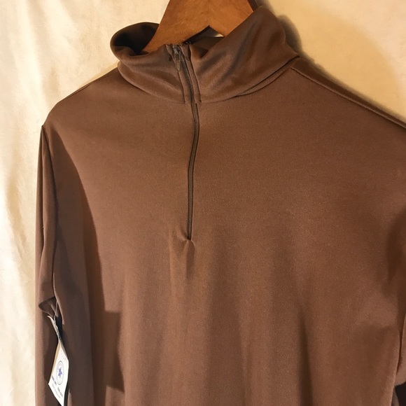 Vicki Wayne's Top Brown Long Sleeve Polyester - Picture 2 of 5