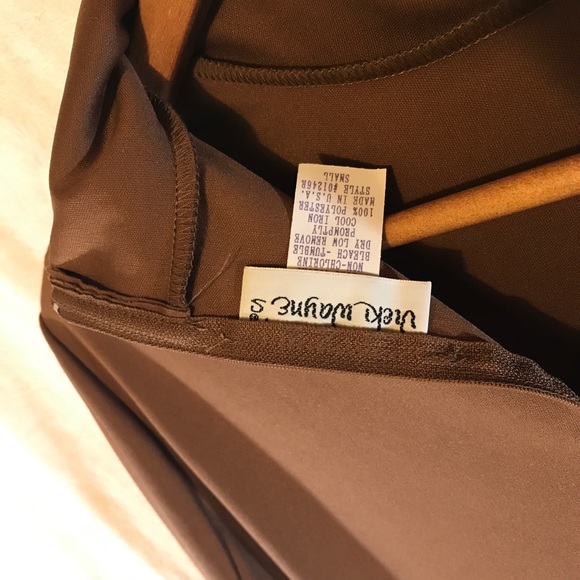 Vicki Wayne's Top Brown Long Sleeve Polyester - Picture 4 of 5