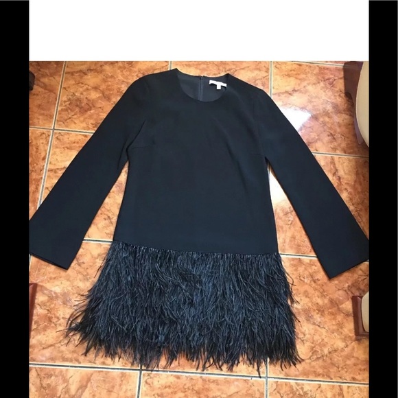 Elizabeth and James Dresses & Skirts - Elizabeth and James Feather Black Long Sleeve 6