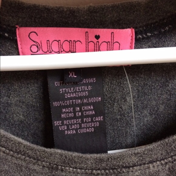 Sugar High Gray Fringed Western Tank - Picture 6 of 8