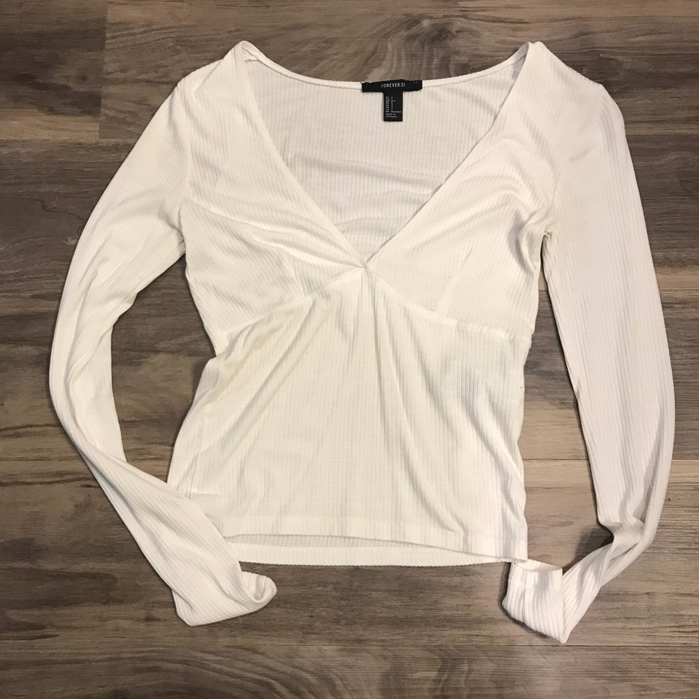 Forever 21 White Long Sleeve