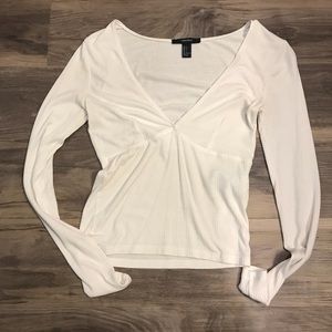 Forever 21 White Long Sleeve