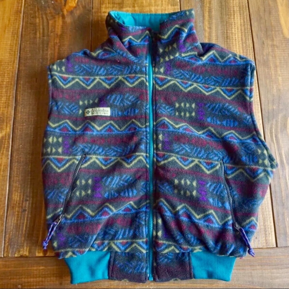 Vintage Columbia Reversible Vest
