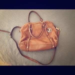 Large Camel colored Michael Kors Handbag