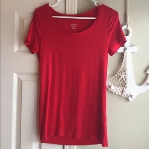 Bright Red Scoop Neck 🌈