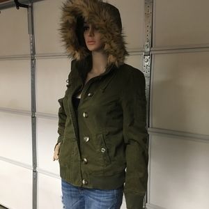 OLD NAVY eskimo hooded coat jacket Med M