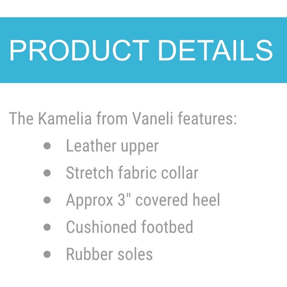 SOLD. VANELi “Kamelia” Black Leather Booties Sz 7 - Picture 6 of 6