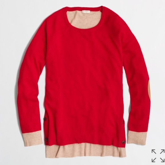 J. Crew Colorblocked Side Button Sweater - Picture 2 of 7