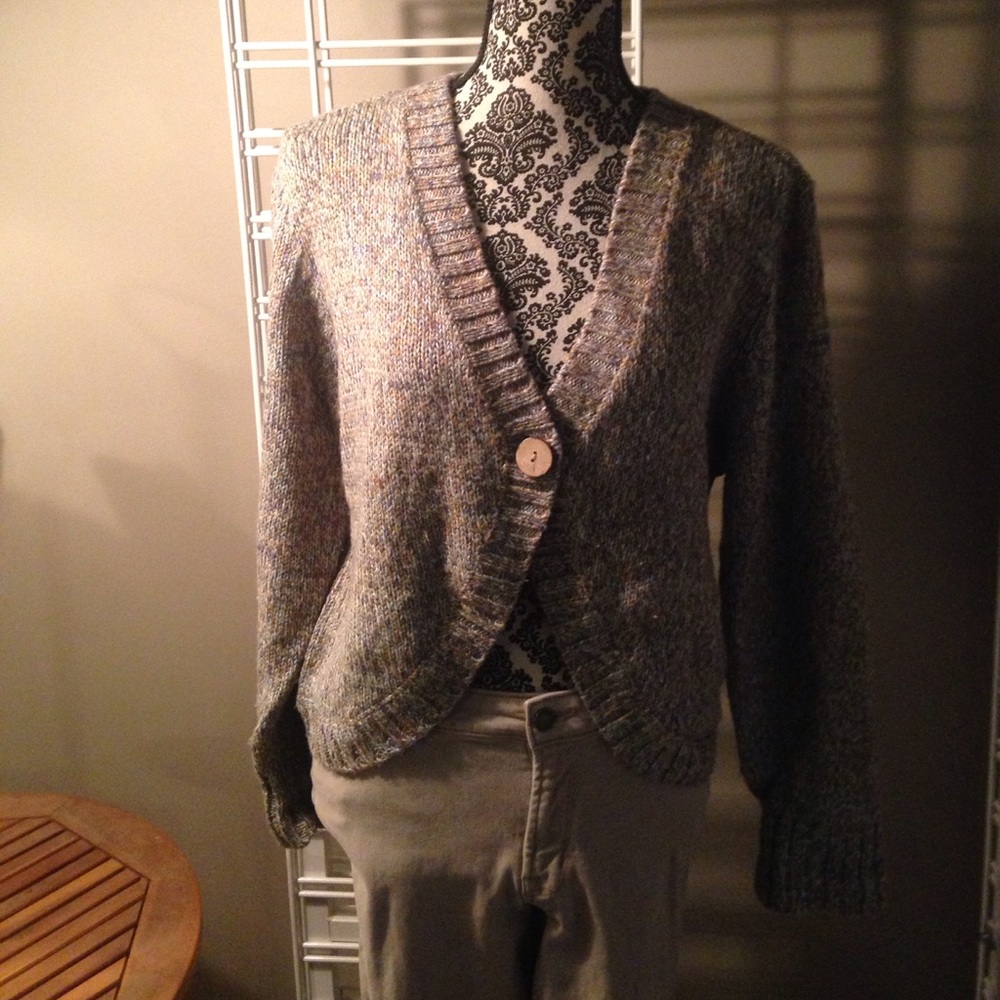 Christopher & Banks Button Front Knit Sweater