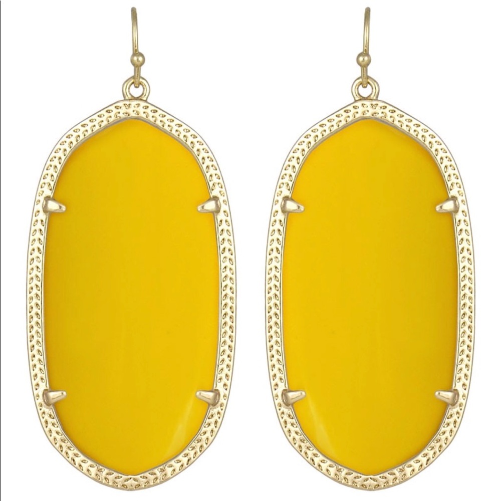 Kendra Scott Yellow Danielle Earrings