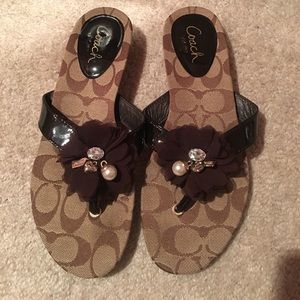 Coach sandals size 6!