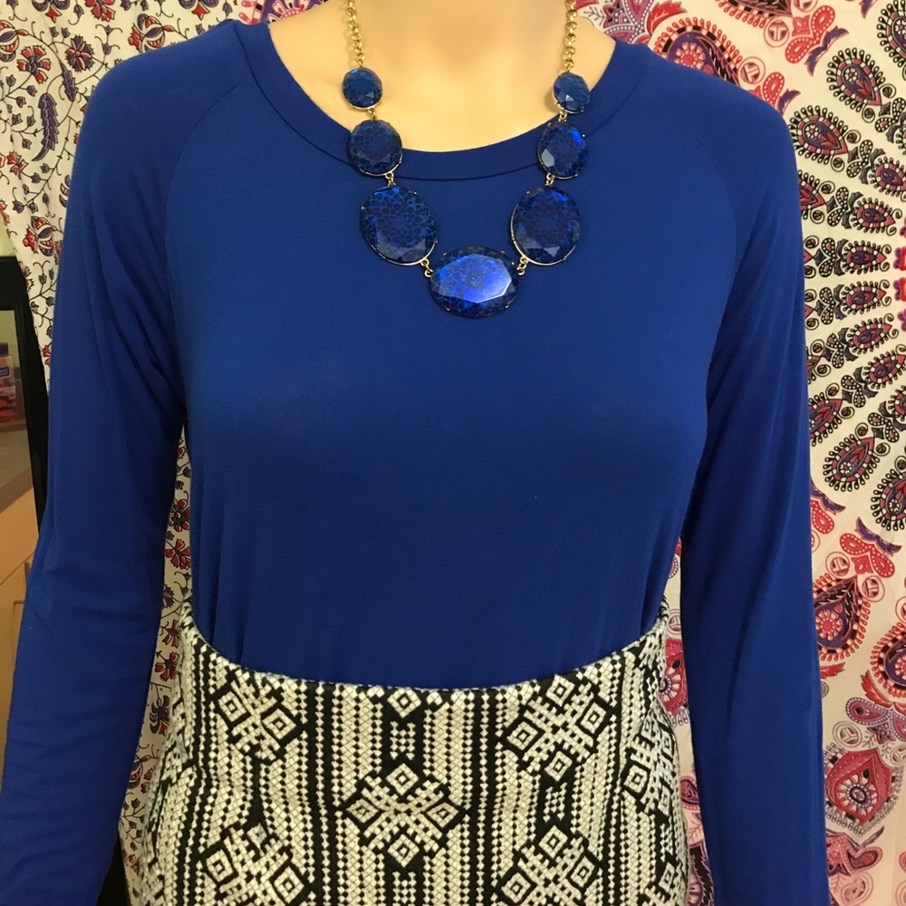 Royal Blue Statement Necklace
