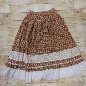 Vintage Folk Prairie Tiered Skirt