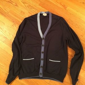 Brooks Brothers blue cardigan