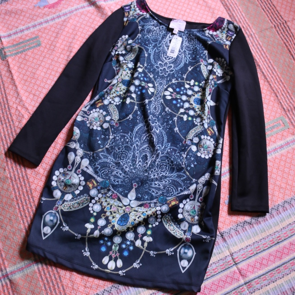 NWT $140 Romeo & Juliet Couture Holiday Dress sz L