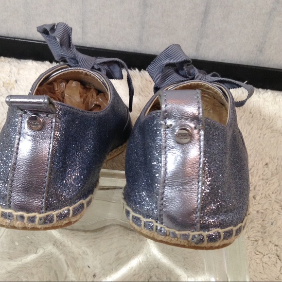 $$⬇️Coach silver sparkle espadrilles - Picture 3 of 7
