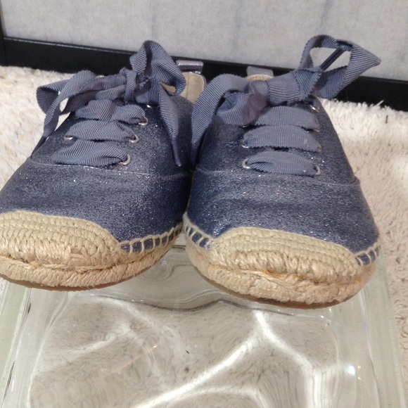 $$⬇️Coach silver sparkle espadrilles - Picture 4 of 7