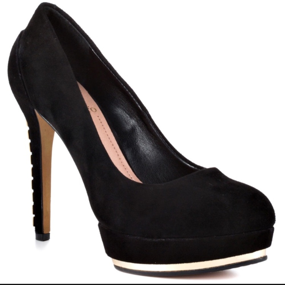 Vince Camuto DEBA Black suede heels
