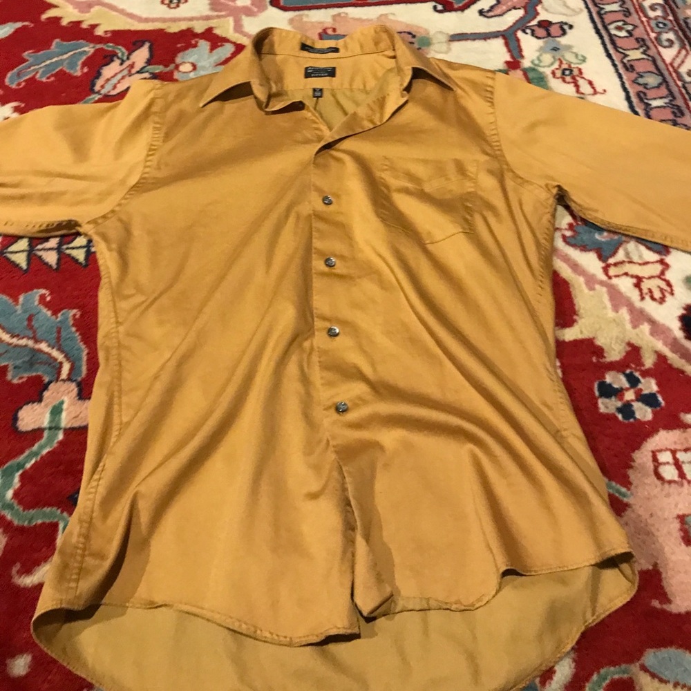 Men’s dress shirt gold