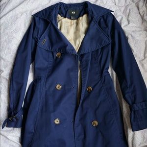 Navy trench coat