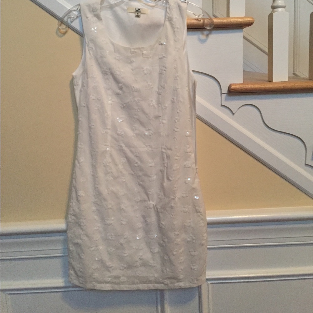 White sequin dress
